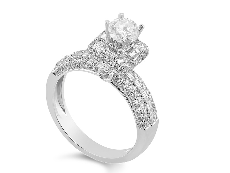 thiết kế nhẫn kim cương độc bản-MK JEWELRY