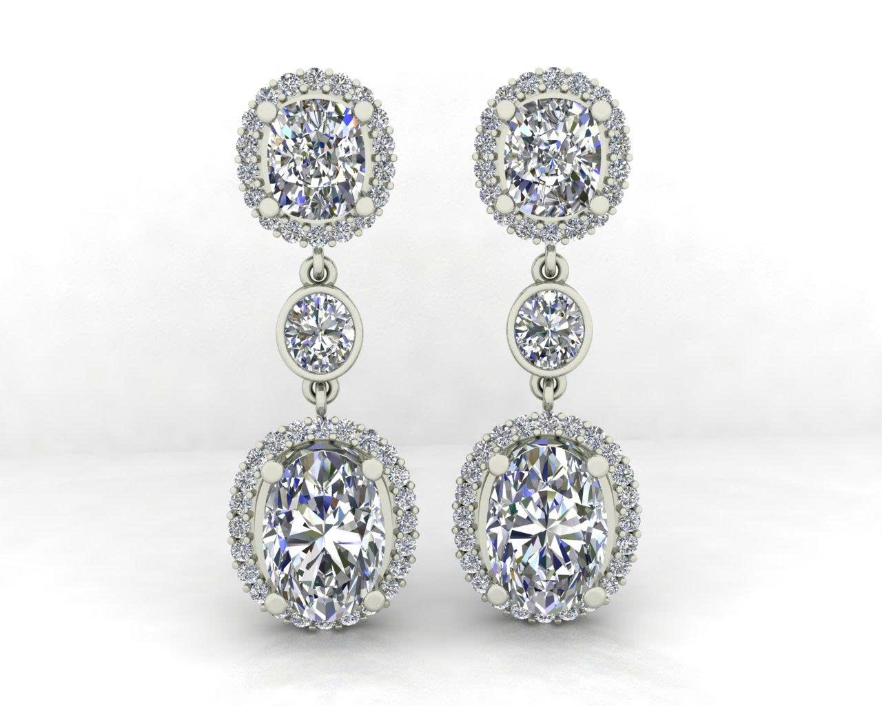 Gia công bông tai kim cương cao cấp tại HCM