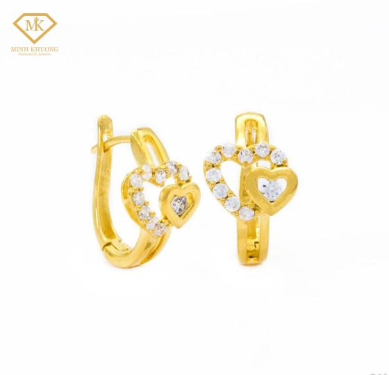 Gia công bông tai vàng 18k