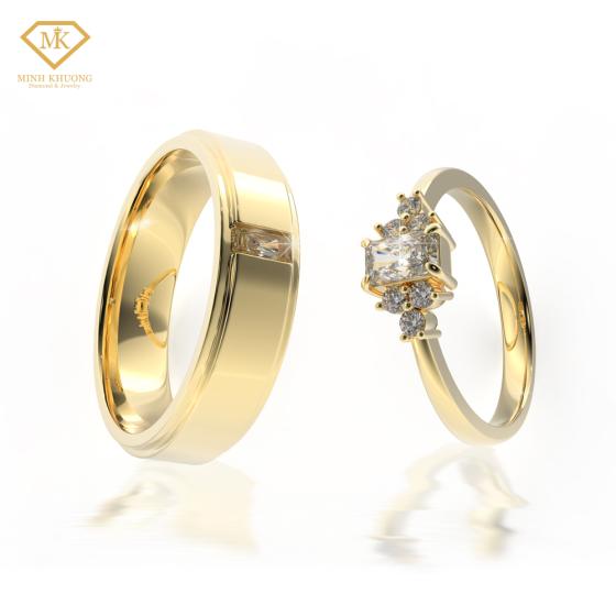 Thiết kế nhẫn vàng khắc tên