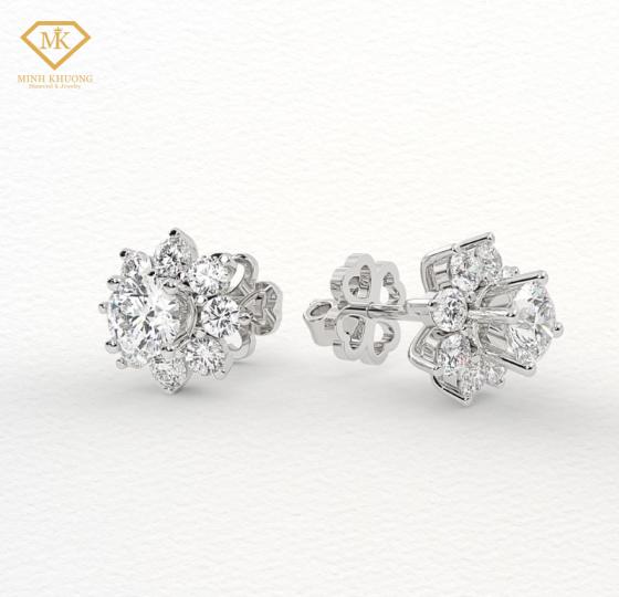 bông tai kim cương giá dưới 5 triệu