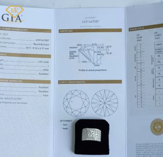 xem giấy chứng nhận kim cương GIA