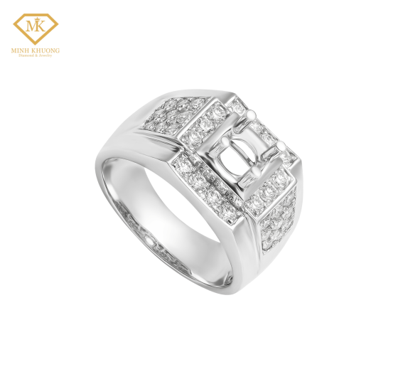 Gia c&ocirc;ng vỏ nhẫn nam kim cương tấm