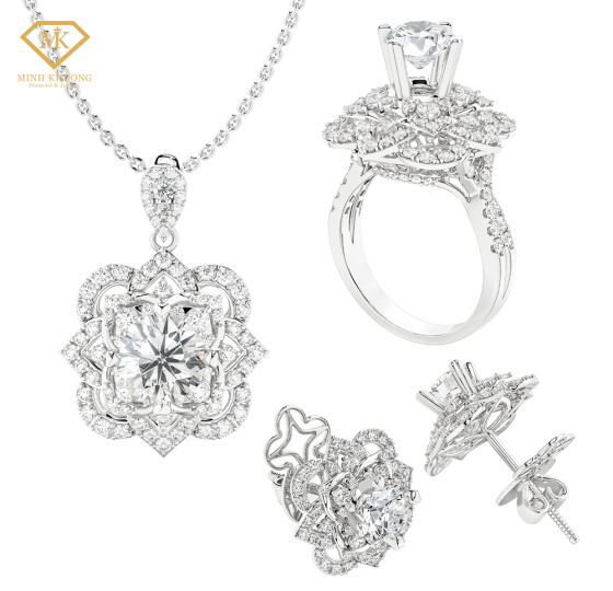 Trang sức kim cương cao cấp ch&iacute;nh h&atilde;ng