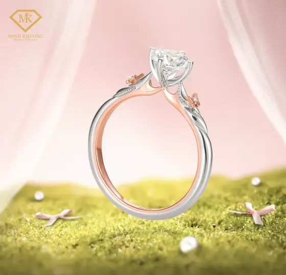 Trang sức kim cương thi&ecirc;n nhi&ecirc;n thiết kế ri&ecirc;ng