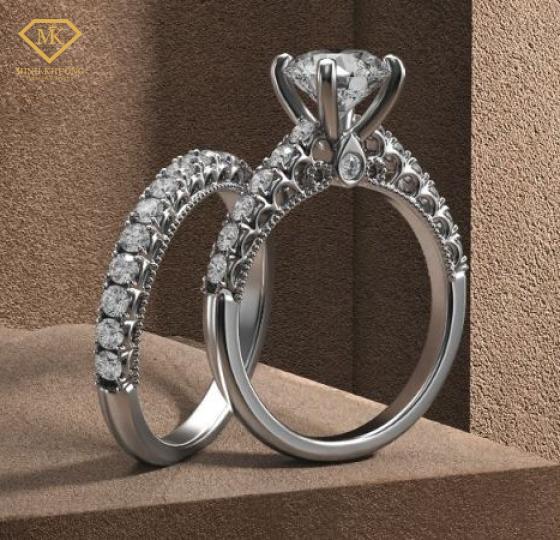 Xu hướng vỏ nhẫn kim cương tối giản 2026- MK JEWELRY